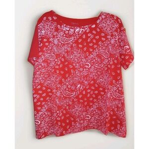 NEW Relativity‎ Women's Plus Sz 2X Sequined Top Blouse Short Sleeves Embellished